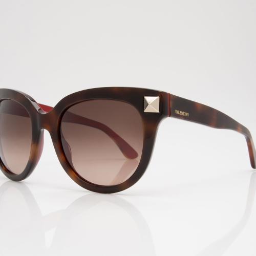 Valentino Rockstud Square Sunglasses