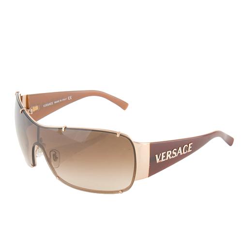 Versace Logo Shield Sunglasses 
