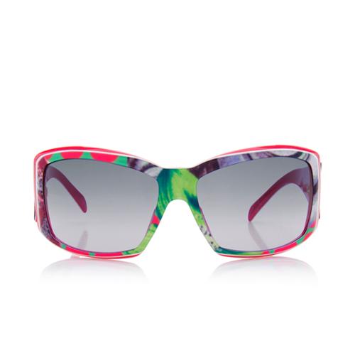 Versace Square Printed Sunglasses 