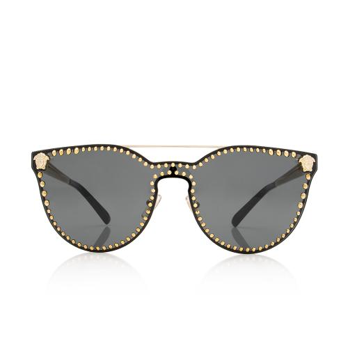 Versace Studded Cat Eye Sunglasses