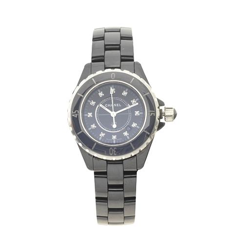 Chanel J12 Diamonds 33mm Ceramic Watch