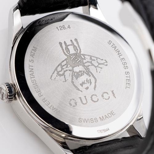 Gucci Guccissima Leather G-Timeless Bee Watch