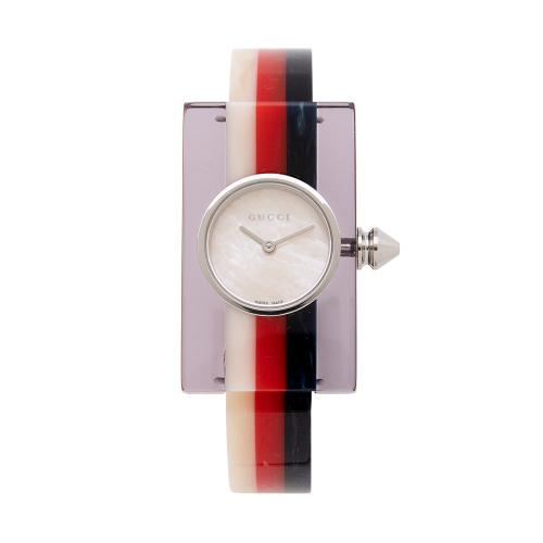Gucci Resin Vintage Web Rectangular Watch