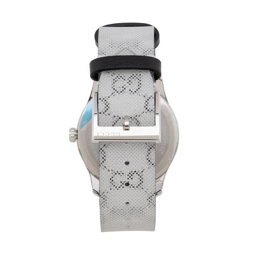 Gucci Stainless Steel GG Hologram Leather G-Timeless Watch
