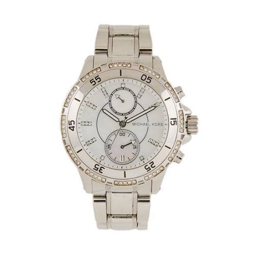 Michael Kors Chronograph Crystal Garret Watch