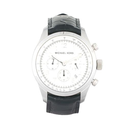 Michael Kors Leather Chronograph Watch