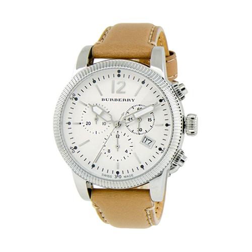 Burberry Leather Utilitarian Watch 