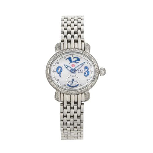 Michele CSX Blue Diamond Watch