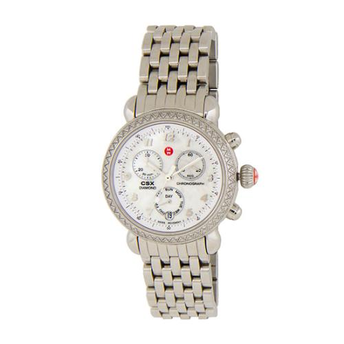Michele CSX Diamond Chronograph Watch