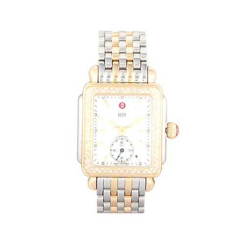Michele Deco Day Diamond Watch with Additional Band