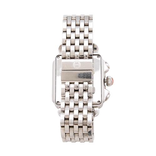 Michele Deco Diamond Chronograph Watch