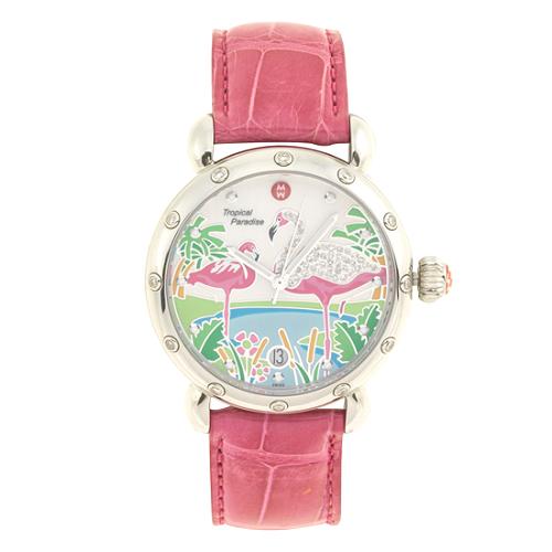 Michele Flamingo Tropical Paradise Watch