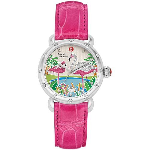 Michele Flamingo Watch Michele Watches Bag Borrow or Steal