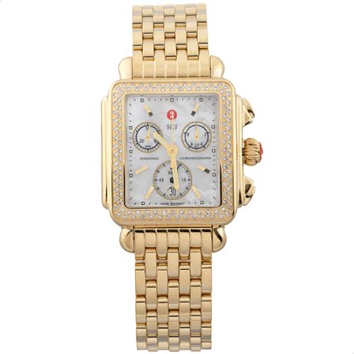 Michele Gold Deco Watch